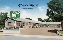 Glenn's Motel Postcard