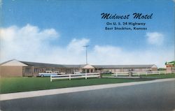 Midwest Motel Stockton, KS Postcard Postcard Postcard