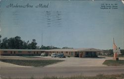 Modern Aire Motel Smith Center, KS Postcard Postcard Postcard
