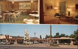 Lehr's Restaurant and Motel Augusta, KS Postcard Postcard Postcard