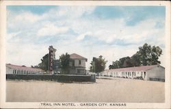 Trail Inn Motel Garden City, KS Postcard Postcard Postcard