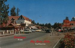 Main Street Big Bear Lake, CA H. Lowman Postcard Postcard Postcard