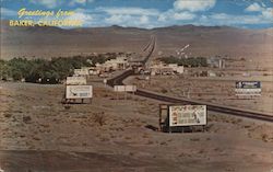 Town View Baker, CA Postcard Postcard Postcard