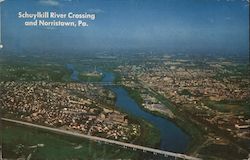 Pennsylvania Turnpike, Schulykill River Crossing and Norristown, PA Postcard