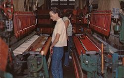 Jacquard Looms, Pendleton Woolen Mills Postcard