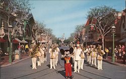 Mickey Mouse and Disneyland Band Postcard