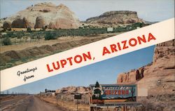 Greetings from Lupton, Arizona Postcard