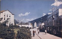 Sitka Street Scene Postcard