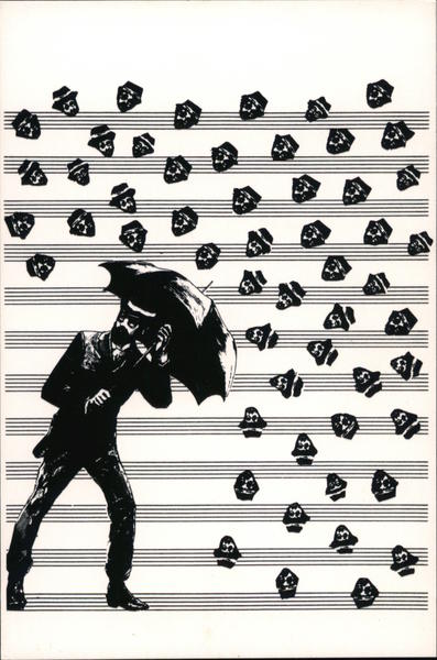 Umbrella Main Mail Art Modern