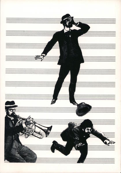 Carlo Pittore Sheet Music Mail Art Modern