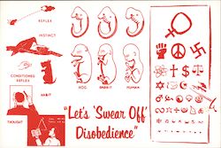 Let's 'Swear Off' Disobedience Postcard