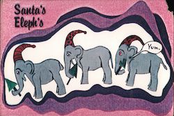 Santa's Eleph's Postcard