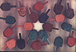 Dreidels Xerox Art Postcard Postcard Postcard