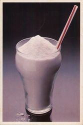 Cocaine in a Coke Glass Postcard