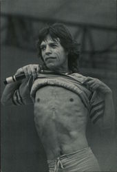 Mick Jagger at Candlestick Park October 18, 1981 Performers & Groups Postcard Postcard Postcard