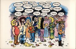 The Party (The Fabulous Furry Freak Brothers) by Gilbert Shelton Postcard