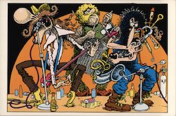 Freak Brothers Join A Band Postcard