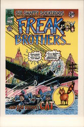 Front Cover, Freak Brothers #6 by Gilbert Shelton Postcard