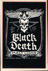 Black Death Malt Liquor Postcard