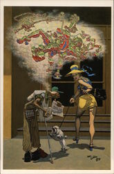 The Rooster's Lament by Robert Williams Postcard