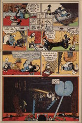 Oyvind Fahlstrom Performing Krazy Kat No.2 Sunday edition, 1963-64 Postcard