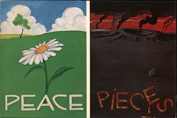 Peace/Pieces Modern Jay Grell Postcard Postcard Postcard