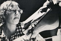 Woman and a Carousel Horse - White Bread, Nina Wise Postcard