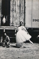 Eleanor Antin, "The Ballerina and the Bum" Postcard