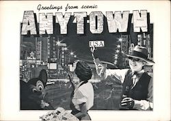 Greetings from Scenic Anytown USA Pop Art Postcard Postcard Postcard