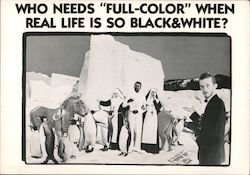 Who Needs "Full-Color" When Real Life Is So Black & White Postcard