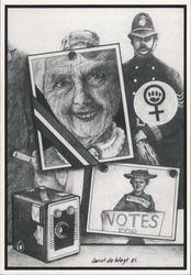 Suffragette - Janet de Wagt 1981 Postcard