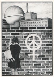 Women against the nuclear threat Janet de Wagt, 1981 Postcard