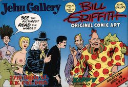 1980 Jehu Gallery Bill Griffith Zippy The Pinhead Signed/Autograph Postcard