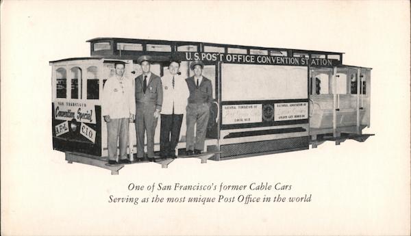 One of San Francisco's Former Cable Cars Post Office California