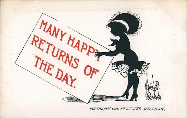 Many happy returns of the day Silhouettes