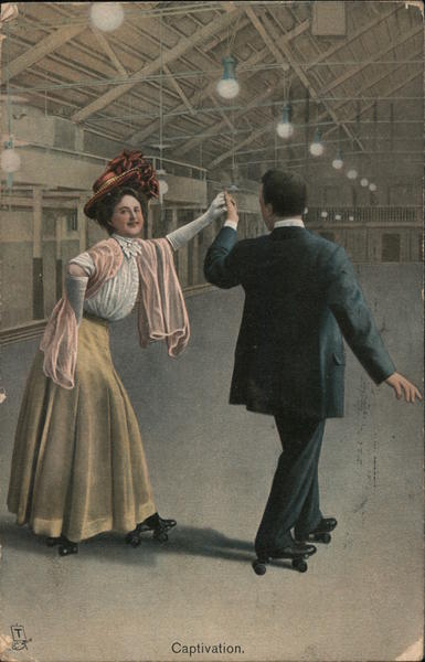 Couple Roller Skating - Captivation
