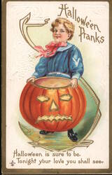 Halloween Pranks Halloween is Sure to Be Tonight Your Love You Shall See Postcard