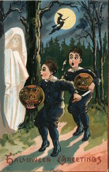 Halloween Greetings E.C. Banks Postcard Postcard Postcard