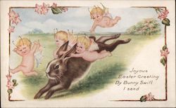 Joyous Easter Greeting By Bunny Swify I Send Postcard