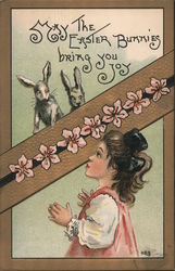 May The Easter Bunnies Bring You Joy With Bunnies HBG Postcard Postcard Postcard