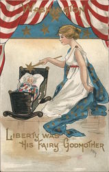 Washington Liberty Was His Fairy Godmother Postcard