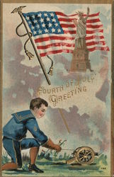 Fourth of July Greetings Postcard