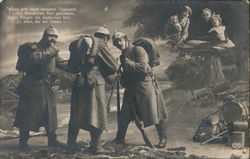 German Soldiers Dreaming of Home Postcard