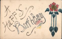 A Happy Birthday Postcard