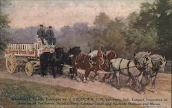 Six Horse Team - Lafayette Stock Farm Indiana Postcard Postcard Postcard