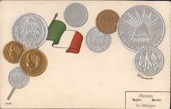 Mexican Coins Postcard