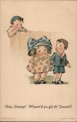 Hey, Jimmy! Where'd Yu git th' Crowd? Fat People Charles Twelvetrees Postcard Postcard Postcard