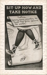 Sit Up Now and Take Notice: Young Men Wanted... Postcard