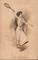 The Tennis Girl Postcard