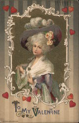 To My Valentine Women Samuel L. Schmucker Postcard Postcard 